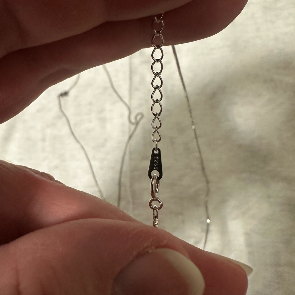 2 - Sterling Silver chain necklaces - Picture 4 of 4